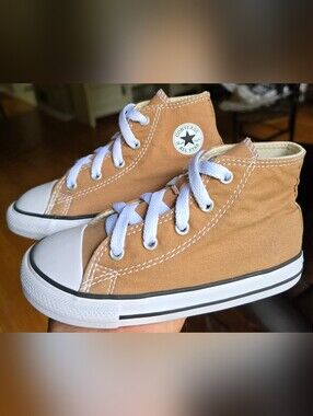 Sz 10 Toddler Kids CONVERSE CTAS HI Raw Sugar Casual Shoes